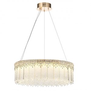 5091/80L L-VISION ODL25 555 золотой/стекло Люстра LED 80W 3700K 6796Лм CLEO