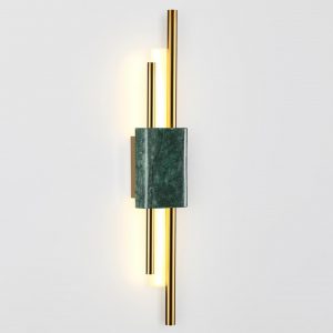 4360/10WL MIDCENT ODL23 000 изумрудный мрамор/золотистый металл Настенный св-к IP20 LED 10W 645Лм 3000K MARMI