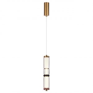 5455/12L L-VISION ODL_EX26 043 сатин.латунь/терракот/черный Подвес LED 12W 4000K COLLIER