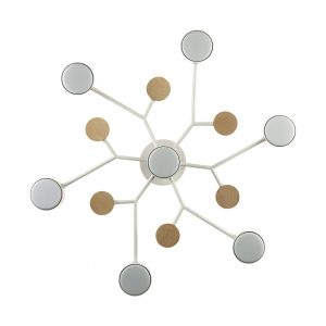 8195/7C COMFI LN26 336 белый, металл/дерево/пластик Потолочный светильник LED GX53 7*9W 220V RONDO