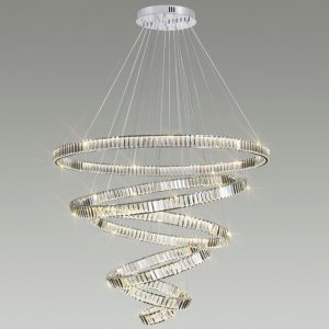 4930/260L L-VISION ODL24 593 хром/прозрачный металл/хрусталь Люстра LED 260W 4000K 30600Лм VEKIA
