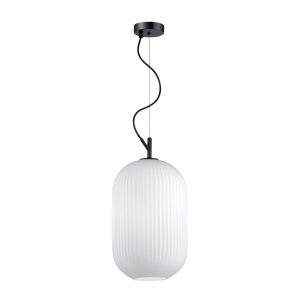 4752/1 PENDANT ODL21 411 белый/черный Подвес E27 60W ROOFI