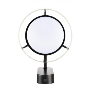 8232/1WY УЦЕНКА(НЕВОЗВРАТНЫЙ ТОВАР) COMFI LN25 000 черный/прозрачный, металл/стекло Бра LED GX70 1*10W 220V NATALINA