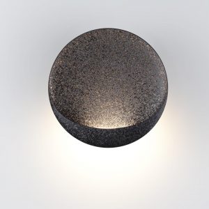 7003/7WL HIGHTECH ODL25 297 Настенный светильник черный ice crack/акрил IP44 LED 7W 231Лм 3000K CRI > 90 VELA