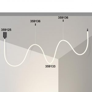 359125 KONST NT23 086 черный База для накладного монтажа светильников 359128-359133 IP20 15-40W 170-265V RAMO