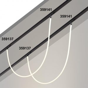 359137 KONST NT23 144 черный Трековый светильник для низковольтного шинопровода FLUM IP20 LED 3000К 14W 48V 1400Лм RAMO
