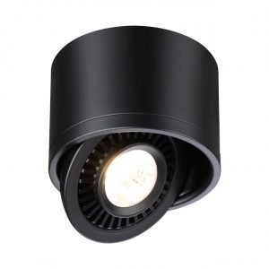 358812 OVER NT21 432 черный Светильник накладной светодиодный IP20 LED 9W 770Лм 4000K 220V GESSO