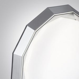 7671/DLN COLOR SN 000 Светильник пластик/белый/хром LED 48Вт 3000/4000/6000К D435 IP43 CCT VAXIN