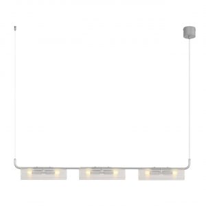 8258/6 SUSPENTIONI LN26 286 серебро/прозрачный, металл/стекло Подвес G9 6*20W 220V TORONTO