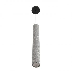 8357/1B SUSPENTIONI LN26 332 черный/серый, металл/цемент Подвес GU10 LED 5W 220V SHAMAREL