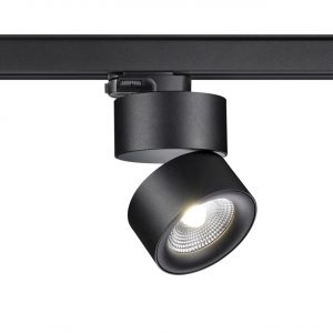 358787 PORT NT21 315 черный Трехфазный трековый светодиодный светильник IP20 LED 25W 4000K 2200Лм 100-265V GRODA