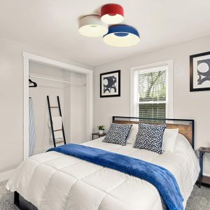 7691/40L AVRA LED SN 579 Светильник металл/акрил/белый/красный LED 40Вт 4000K D360 IP20 CONFY