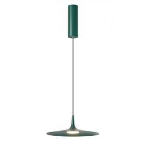 7037/12L HIGHTECH ODL25 000 темно-зеленый/металл/акрил Подвесной светильник IP20 LED 12W 3000K AC90-260V SOMBRA