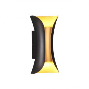 3886/6BG HIGHTECH ODL20 501 черн/золот/металл Настен.светильник LED 4000K 120° 6W 220V IP54 KRISTA