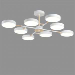 5653/99CL LEDIO LN26 347 белый, дерево Люстра потолочная LED 144W  3000/4000/6000К 220V BRAD