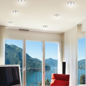 357589 SPOT NT18 538 хром Встраиваемый светильник IP44 LED 3000K 10W 100-265V METIS