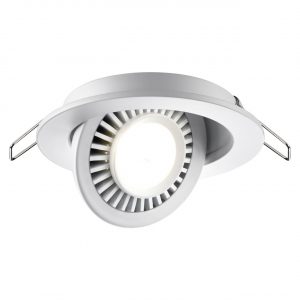 358815 SPOT NT21 530 белый Светильник встраиваемый светодиодный IP20 LED 9W 770Лм 4000K 220V GESSO