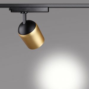 358516 PORT NT21 285 золото Светильник трековый однофазный трехжильный IP20 LED 4000K 25W 220V KAMP
