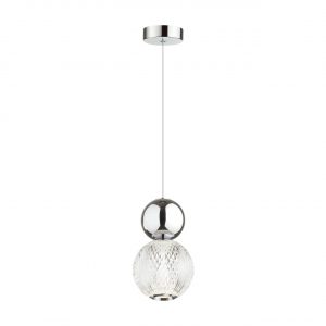 5007/7L L-VISION ODL23 573 хром/прозрачный/металл/акрил Подвес LED 7W 4000K 350Лм CRYSTAL
