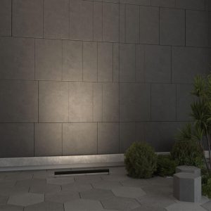 7040/22WL NATURE ODL25 679 черный/металл Фасадный поворотный на 180° светильник IP65 LED 22W 3000K 24° 1670ЛмAC220-240V GRAZE