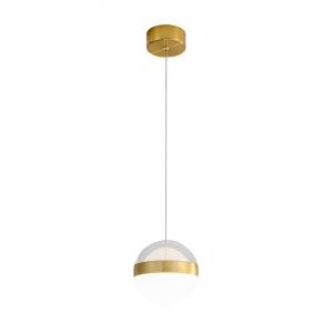 5036/12L L-VISION ODL24 355 ант.бронза/прозрачн/молочный/металл/акрил Подвес LED 12W 4000K 600лм RONI
