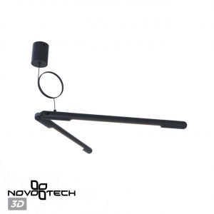 359387 KONST NT24 049 черный База накладная для ввода питания с гибким угловым соединителем «L» и проводом-подвесом (длина провода – 2м) IP20 48V GLAT