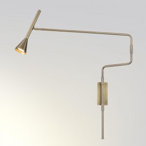 7032/1W HIGHTECH ODL25 271 Настенный светильник с выкл. бронзовый/металл IP20 GU10 LED 9W 220V IZZY