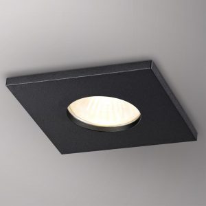370805 SPOT NT22 598 черный Светильник встраиваемый влагозащищенный IP44 GU10 50W 220V AQUA