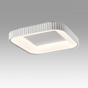 7767/56L AVRA LED SN 578 Светильник металл/белый LED (56Вт+14Вт) 3000-6000K 500х500 IP43 пульт ДУ+подсветка SHARMEL