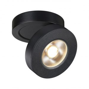 359410 OVER NT24 422 черный Светильник накладной/встраиваемый IP20 LED 5W 220V 3000K 240Лм GRODA
