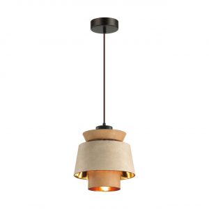 4992/1 PENDANT ODL23 381 св. коричневый/золотой/металл/экокожа Подвес E27 60W KRESSA