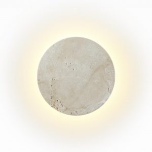 6625/8WL HIGHTECH ODL24 177 Настенный светильник бежевый/металл/травертин IP20 LED 12W 3000K 220V TRAVERTINO