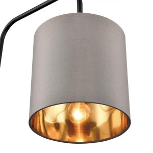 8037/1F MODERNI LN26 461 черный/серый/золотой, металл/текстиль Торшер Е27 60W 220V ELSA
