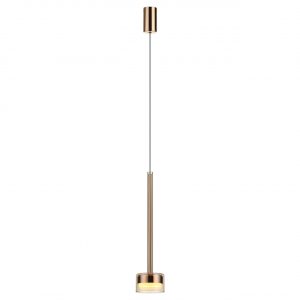 7152/10L HIGHTECH ODL26 347 Подвесной светильник медь/янтарное стекло/металл IP20 LED 10W 3000K 220V LASLO