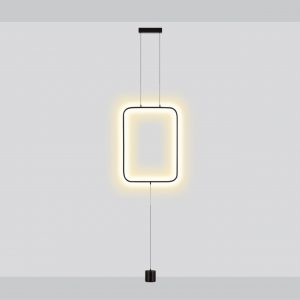7022/27FLA HIGHTECH ODL25 283 Напольный светильник черный/металл/акрил IP20 LED 3000K 220V TEO
