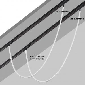 359332 KONST NT24 142 черный Светильник трековый для низковольтного шинопровода FLUM IP20 LED 14W 3000K 48V 1360Лм RAMO