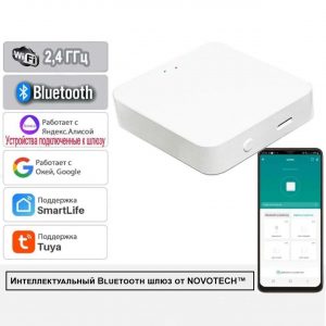 359457 GATE NT24 113 белый Интеллектуальный Bluetooth-шлюз Tuya Smart Life для умного дома 2,4ГГц IP20 EASY