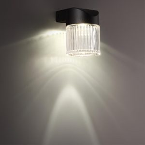 359291 STREET NT24 720 черный Светильник ландшафтный настенный IP65 LED 7W 4000K 175-265V ESTIMA