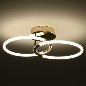 6545/61CL LEDIO LN23 000 золотой, черный Люстра потолочнаяс ПДУ LED 33W 3000-6000K 220V LARA