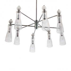 8268/8 NEOCLASSI LN26 160 хром/белый/прозрачный, металл/керамика/стекло Люстра Е14 8*40W 220V EMILY