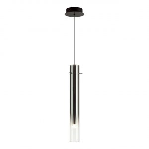 5061/5L PENDANT ODL24 383 черный/темн.хром/металл/стекло Подвес LED 4W 3000K SHINY