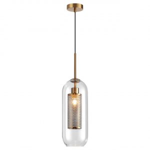 4940/1 PENDANT ODL22 401 античн.бронза/металл/прозрачный/стекло Подвес E27 1*40W CLOCKY