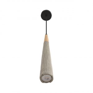 8351/1C SUSPENTIONI LN26 326 черный/серый/бежевый, металл/дерево/цемент Подвес GU10 LED 5W 220V EOLIANA