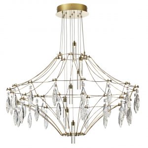 7000/51CL CLASSIC ODL_EX25 069 Потолочный светильник металл/хрусталь/нерж сталь IP20 LED 51W 4000K 220-240V FLAMENCO