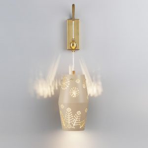 5444/1W PENDANT ODL_EX26 031 бежевый/античная бронза/металл/керамика Бра с выкл. E27 1*40W KARELIA