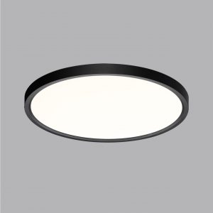 7660/32L MITRA LED SN 554 Светильник пластик/белый/черный LED 32Вт 3000/4000K D400 IP40 ALFA BLACK