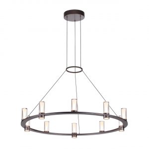 7143/70L HIGHTECH ODL26 513 Подвесной светильник темный никель/акрилл/металл IP20 LED 60W 3830Лм 3000K 180° 220V DEFANCE