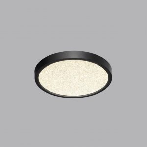 7662/18L MITRA LED SN 555 Светильник пластик/белый/черный LED 18Вт 3000/4000K D230 IP40 OMEGA BLACK