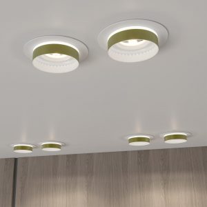 370783 SPOT NT21 595 белый/золото Светильник встраиваемый влагозащищенный IP44 GU10 9W 220V WATER
