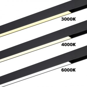 359942 PORT NT25 208 черный Трековый светильник с переключ. цв. темпер. IP20 LED 3000К4000К6000К 30W 90-240V VECTOR